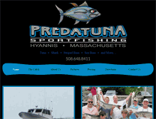 Tablet Screenshot of predatunasportfishing.com